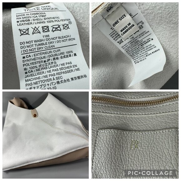 NWT Babana Republic Vegan Leather Slouchy Tote - Picture 14 of 16